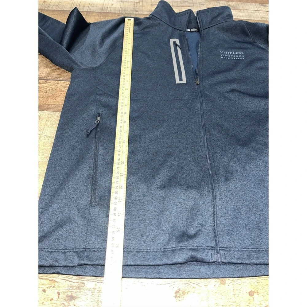 The North Face Men's Blue‎ Long Sleeve Logo Zip Up Jacket Size XL (2122)